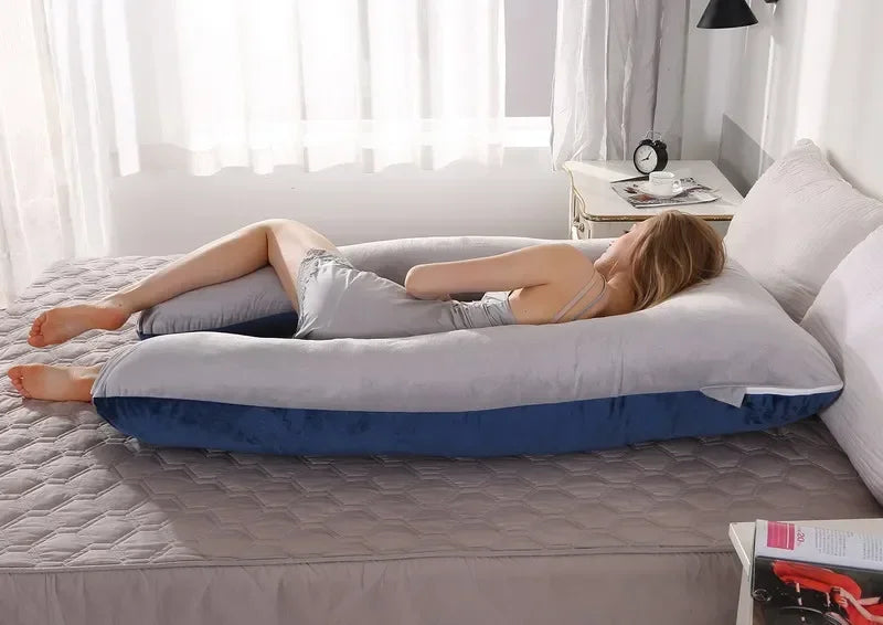 Coussin de Grossesse XXL - Confort Maternité et Allaitement