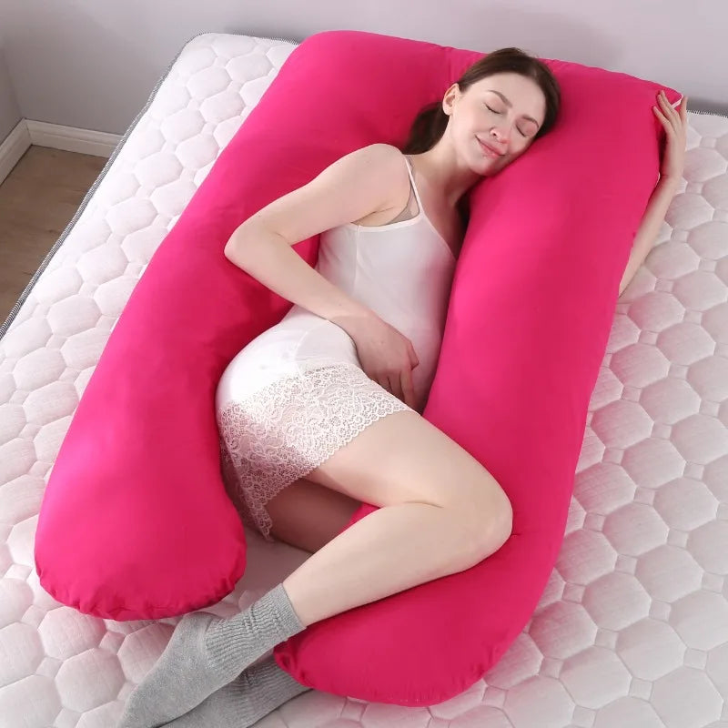 Coussin de maternité confortable – U ergonomique, housse coton