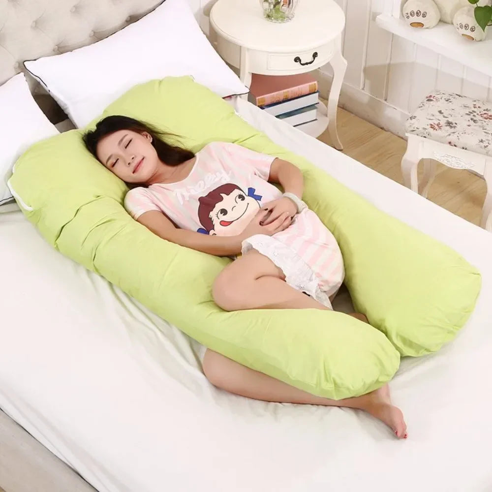 Coussin de maternité confortable – U ergonomique, housse coton