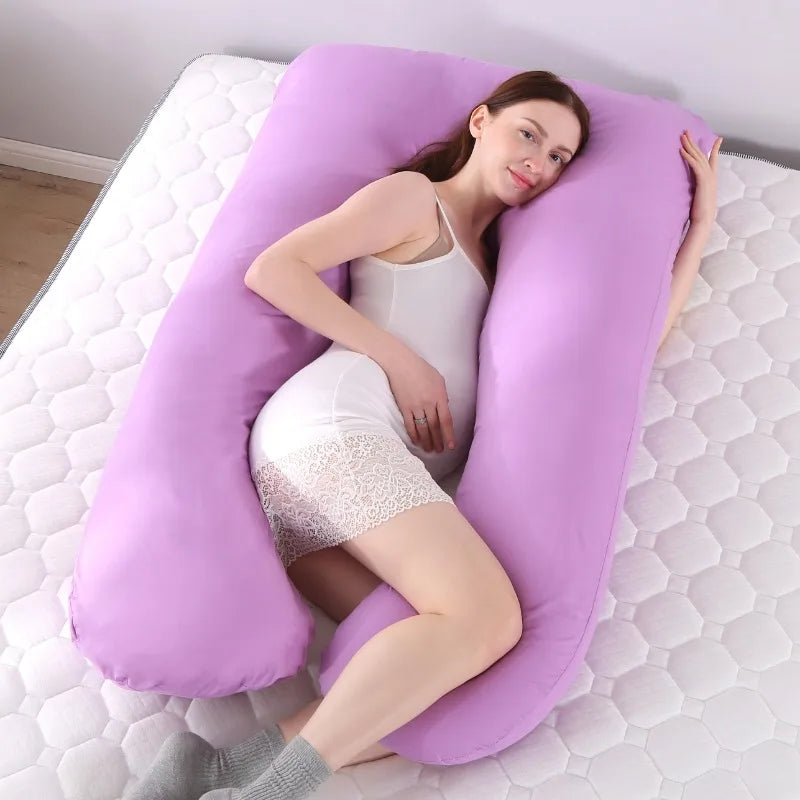 Coussin de maternité confortable – U ergonomique, housse coton