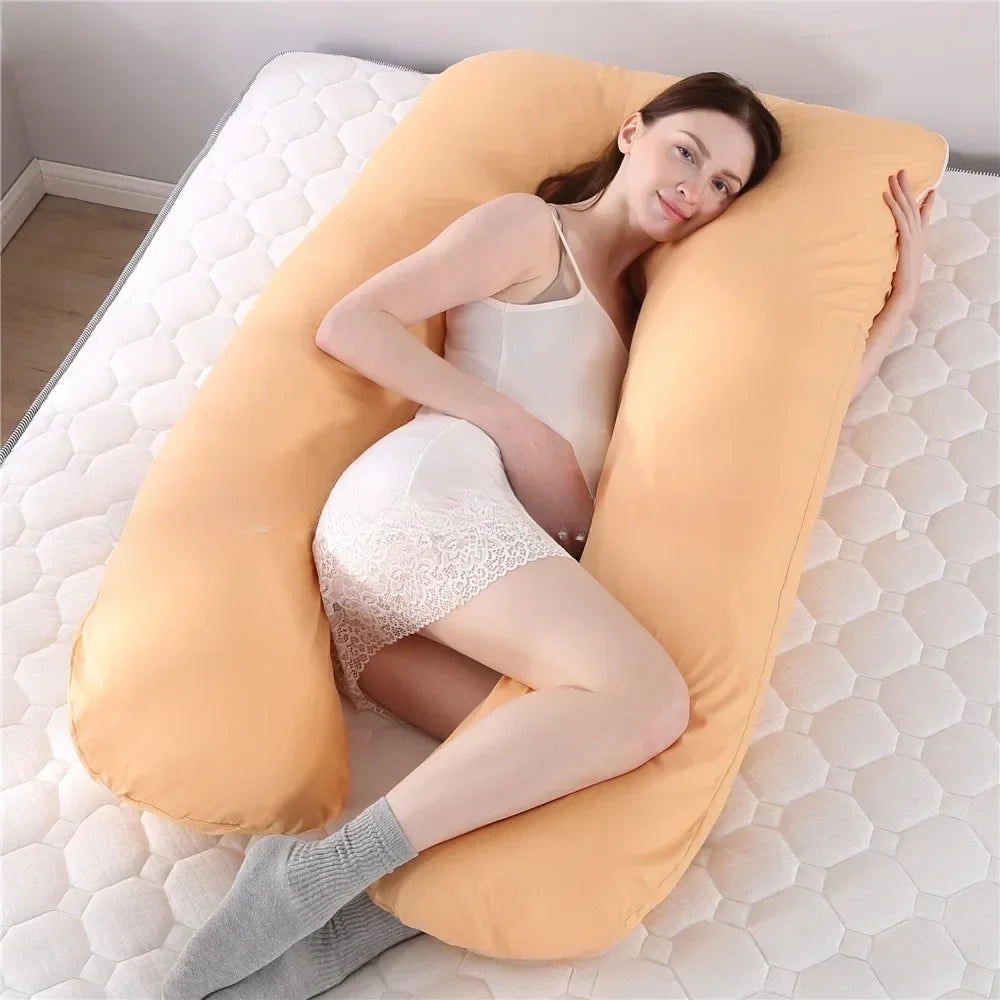 Coussin de maternité confortable – U ergonomique, housse coton